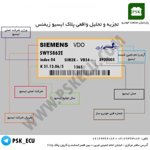 تجزیه و تحلیل واقعی پلاک ایسیو زیمنس | آموزش تعمیرات ECU